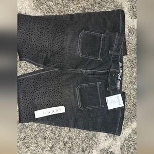 Cat & Jack Black Embellished Denim Jeans